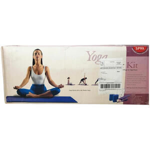 Spri Yoga Starter Kit w/ 2 Gaiam Yoga Blocks, Sticky Mat,  6' strap, Props CD
